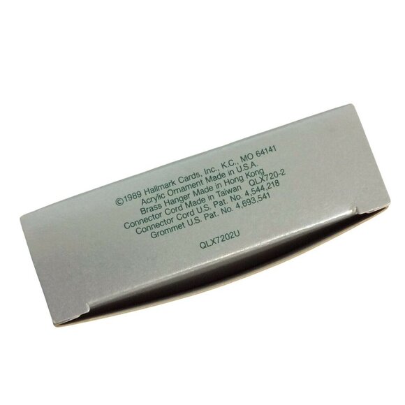 Hallmark Keepsake Ornament Angel Melody Lighted Acrylic Christmas 1989 with Box - Picture 4 of 4